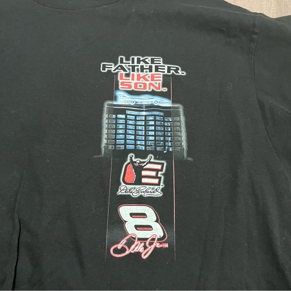 Vintage 2004 Dale Earnhardt Jr and Sr Championship Racing NASCAR T-Shirt XL - Picture 3 of 7